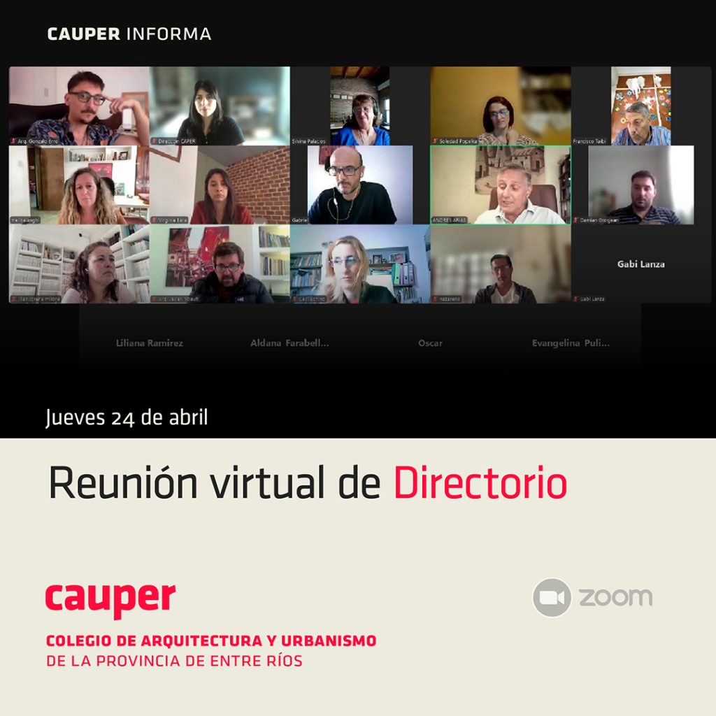 Reunión virtual de Directorio