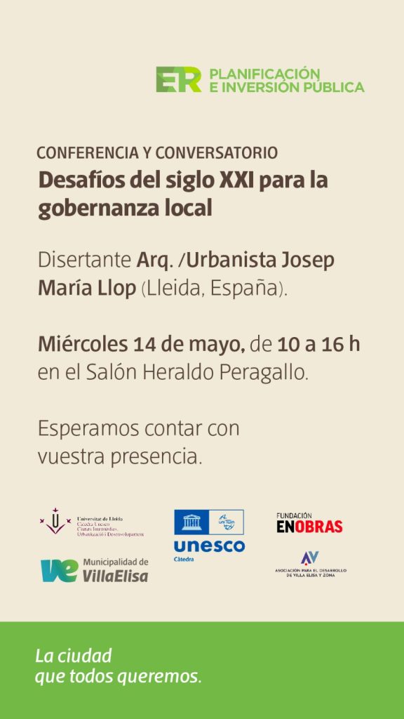 Conferencia: Desafíos del Siglo XXI para la gobernanza local