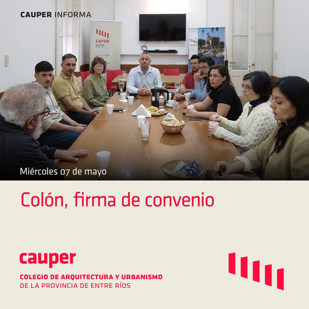 Convenio entre el municipio de Colón y CAUPER para el registro de prototipos de viviendas