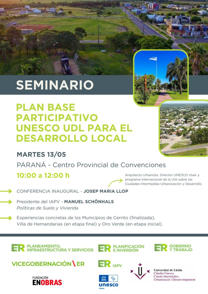 Seminario: Plan base participativo UNESCO UDL para el desarrollo local