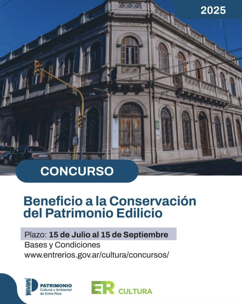 Convocatoria al concurso “Beneficio a la conservación del patrimonio edilicio”