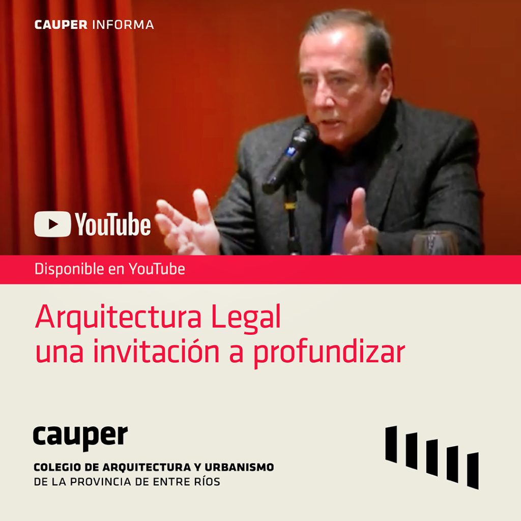 Charla «Arquitectura Legal»: documentación disponible
