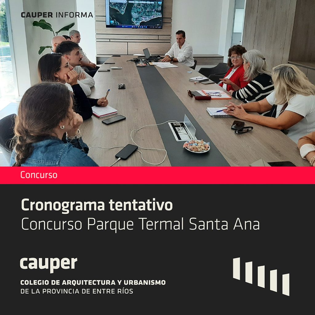 Concurso Parque Termal de Santa Ana: Cronograma tentativo