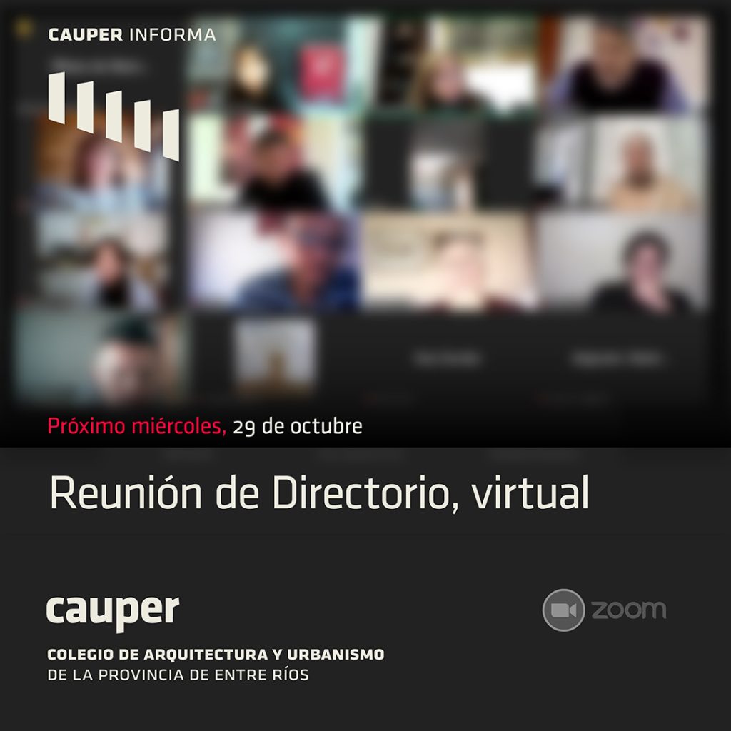Próxima reunión de Directorio del CAUPER