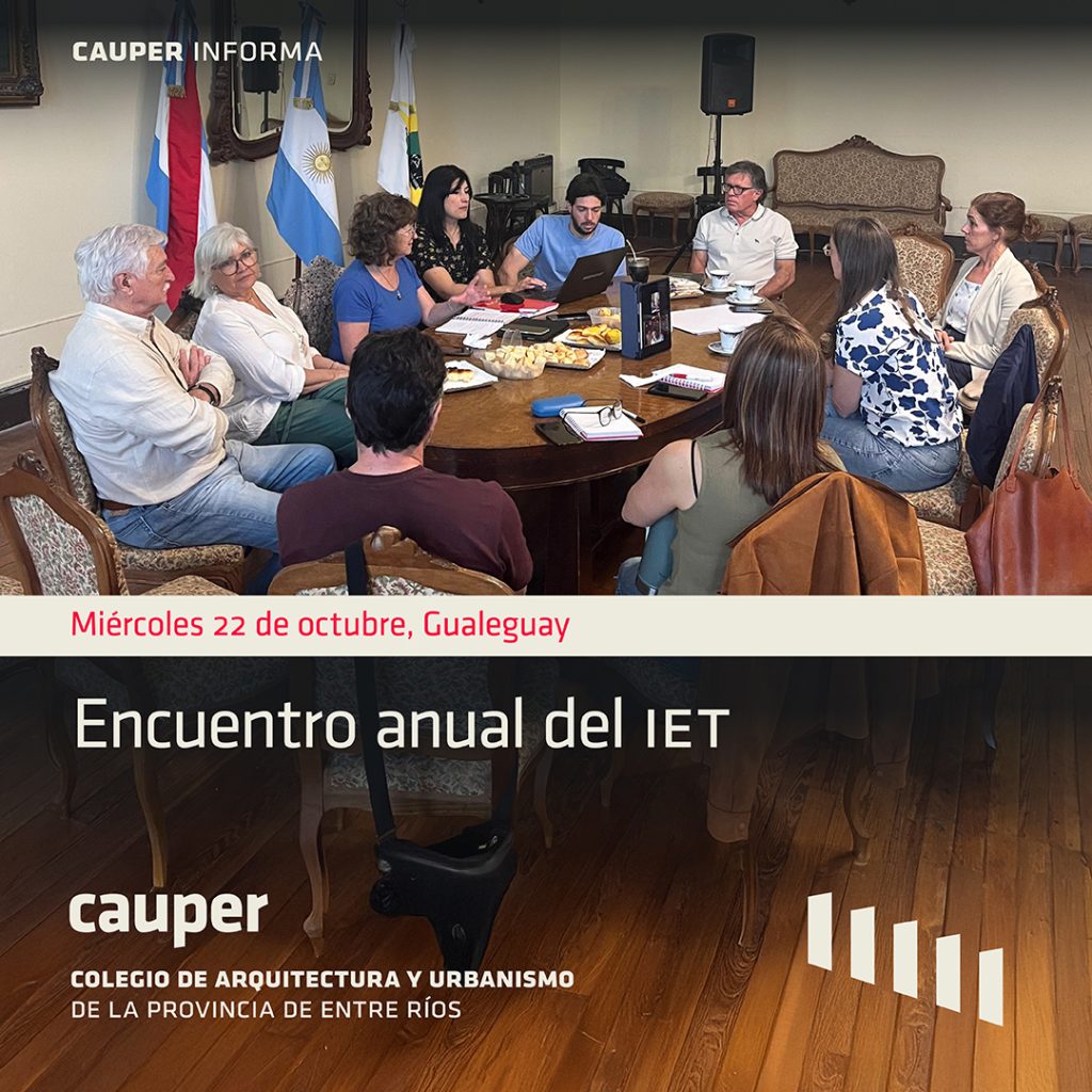 Encuentro anual del IET en Gualeguay: avances hacia un plan de ordenamiento territorial