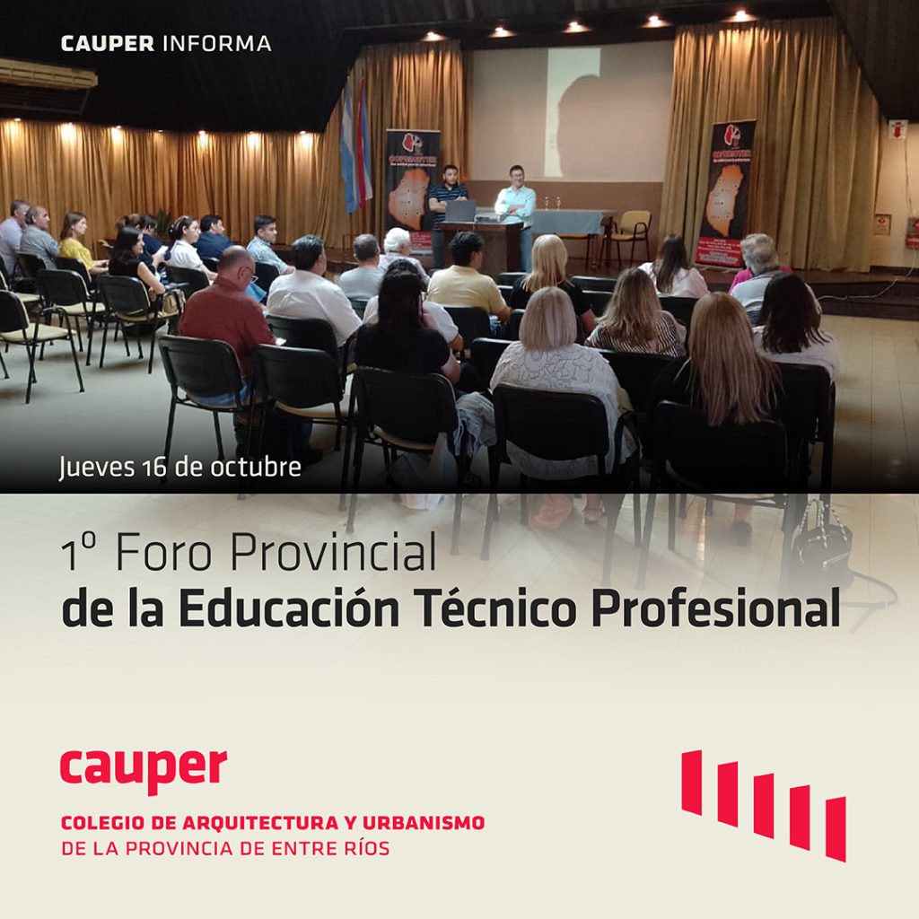 El Colegio participó en el 1er Foro Provincial de la Educación Técnico Profesional