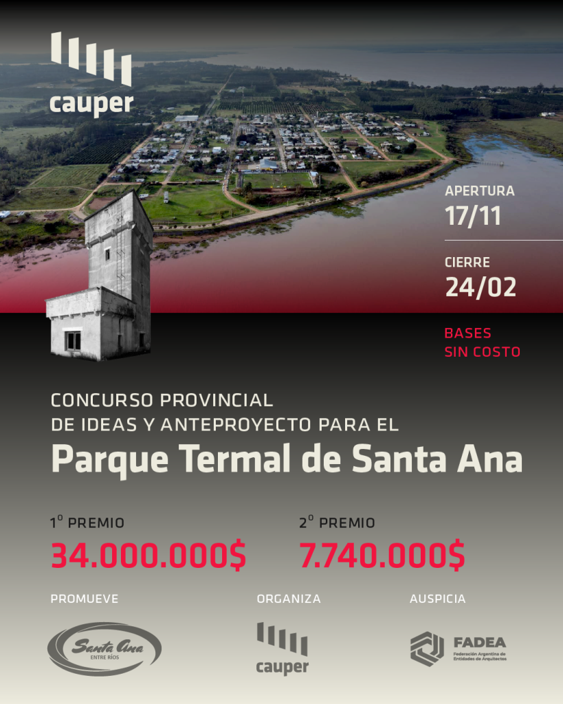 Concurso Provincial de Ideas y Anteproyecto para el Parque Termal de Santa Ana