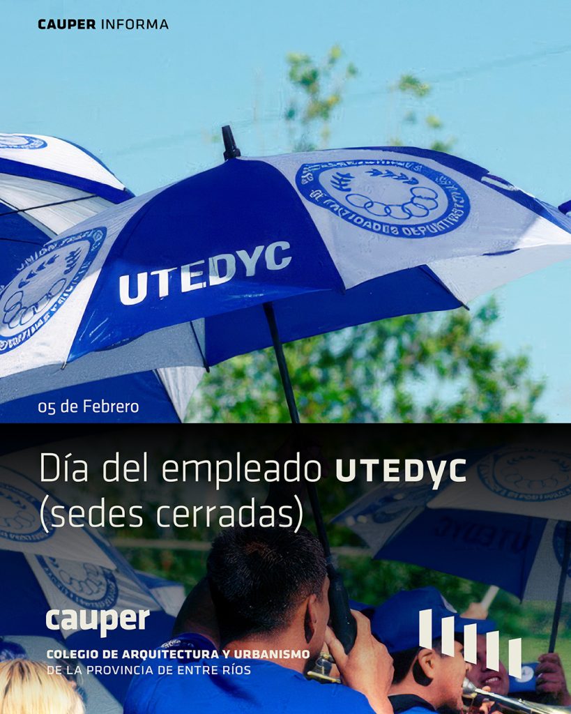 Jornada no laborable por el día de los empleados de UTEDYC