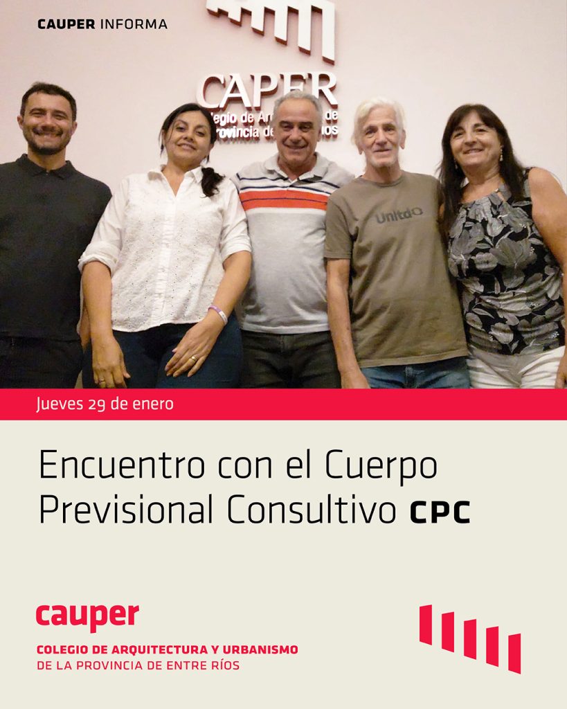 Encuentro institucional con el Cuerpo Previsional Consultivo