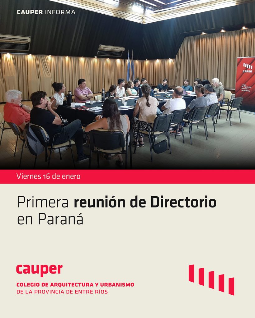 Se realizó la primera reunión de Directorio del CAUPER del año