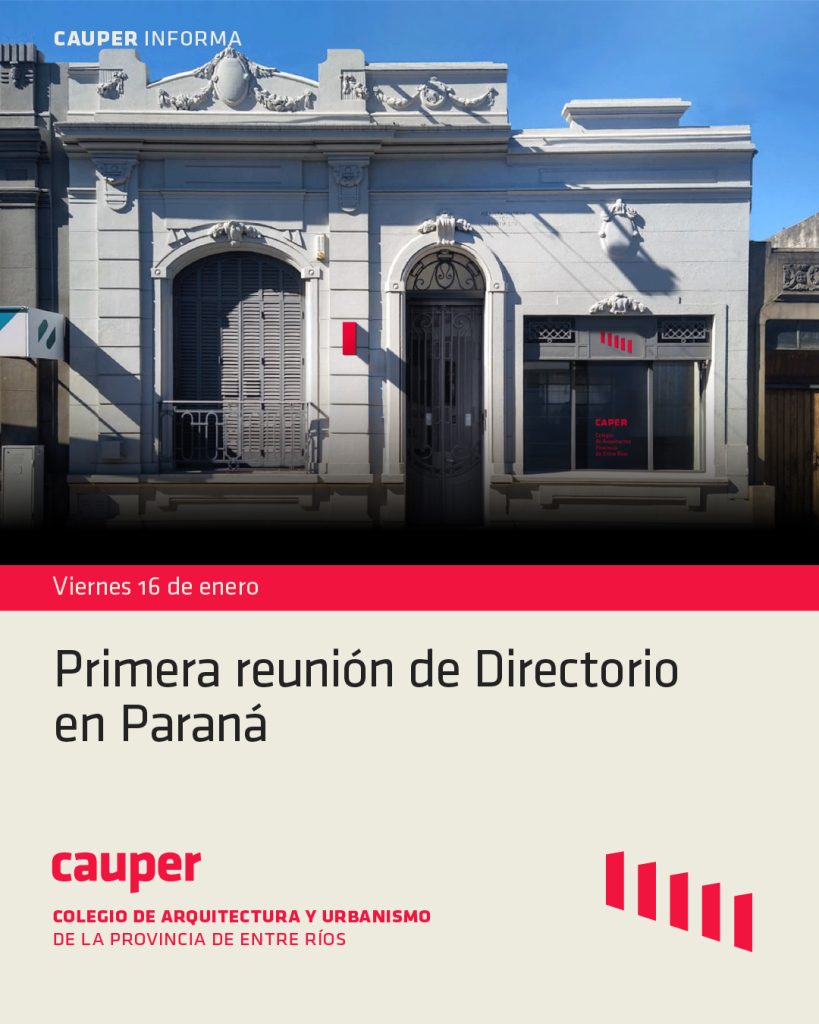 Primera reunión de Directorio en Paraná