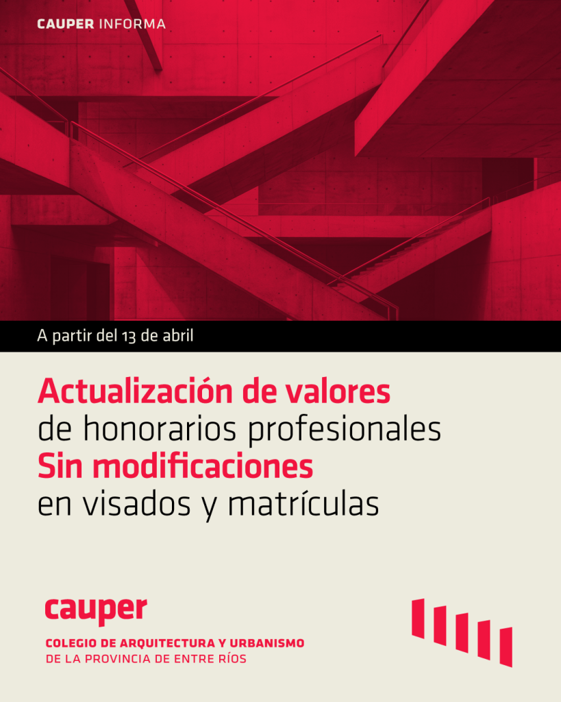 Actualización de honorarios profesionales