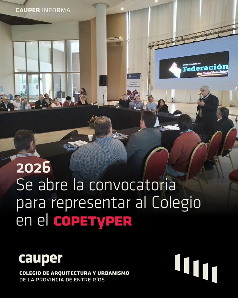 Convocatoria provincial para representantes en el COPETyPER