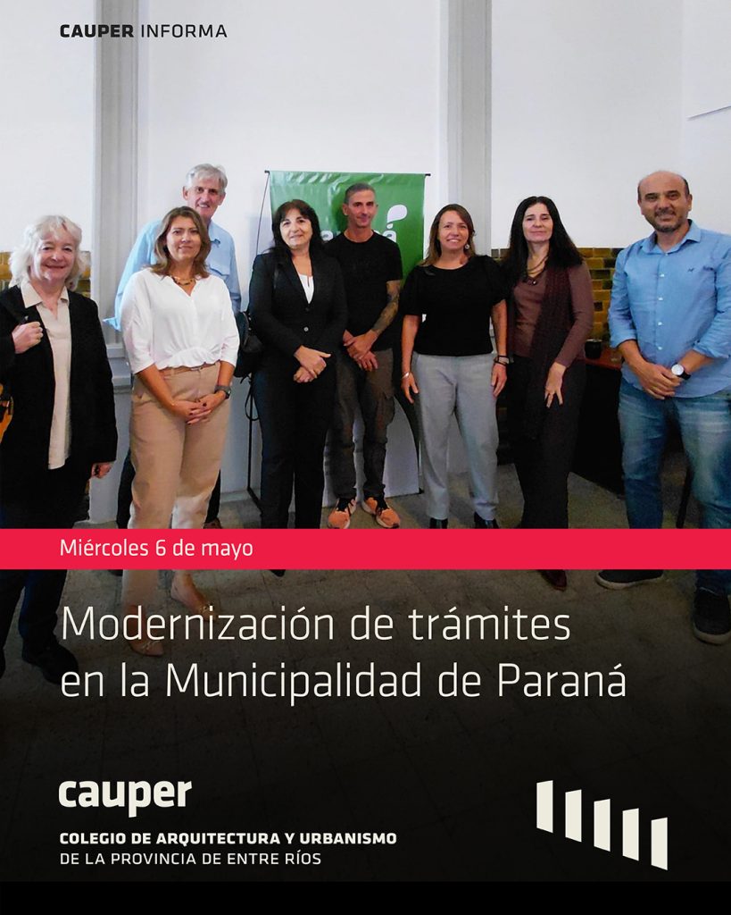 Paraná avanza en la modernización de trámites vinculados a obras privadas