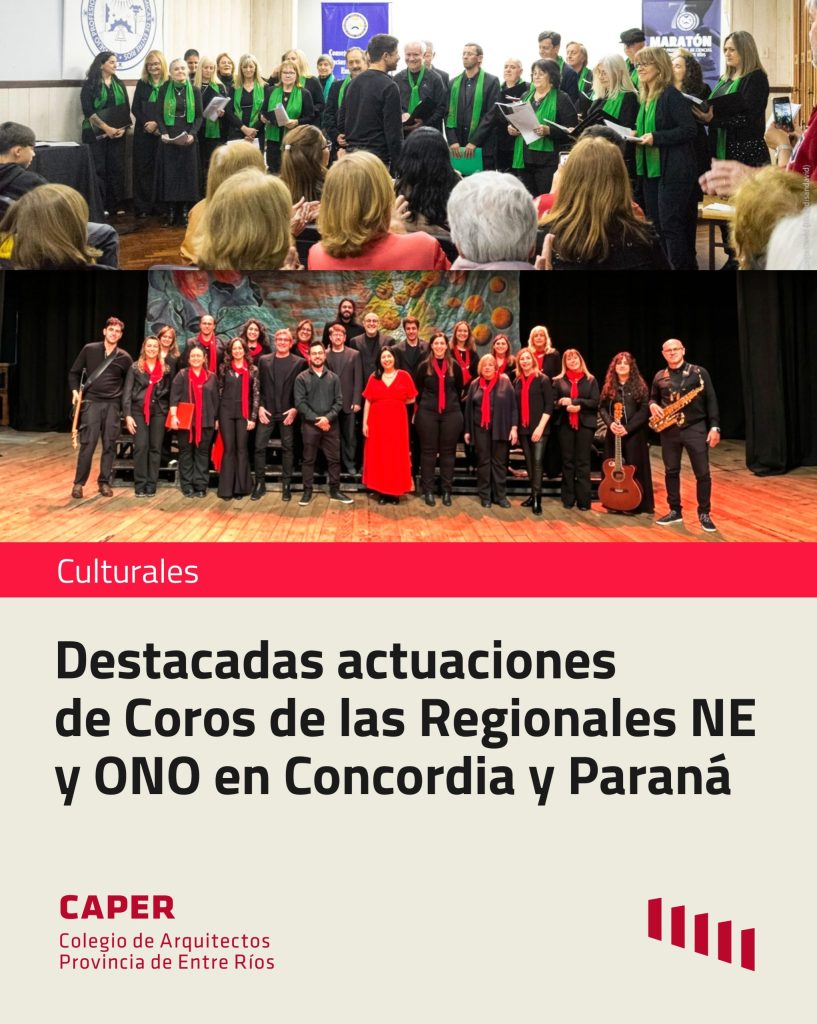 Actuaciones de los coros de las regionales Noreste y Oeste Noroeste